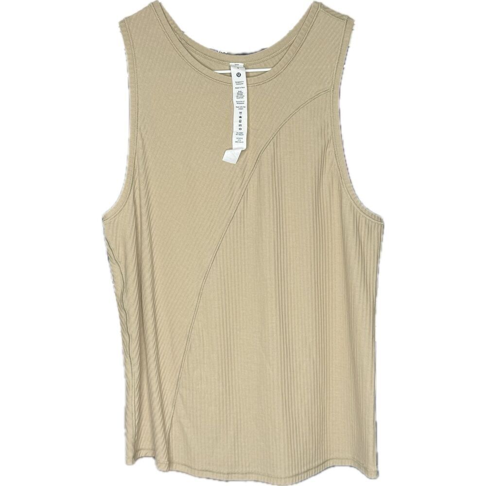 Lululemon Asymmetrical Ribbed Cotton Tank Top Trench, NWOT, Small - Picture 6 of 8
